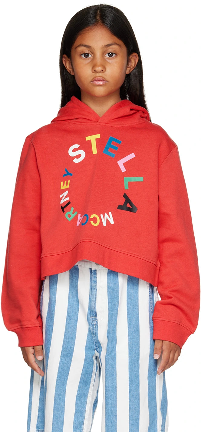 STELLA MCCARTNEY Kids Red Printed Hoodie