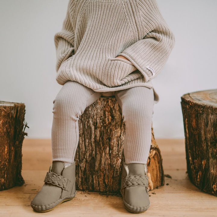 Donsje Kids Stella Sweater - Soft Sand Cotton