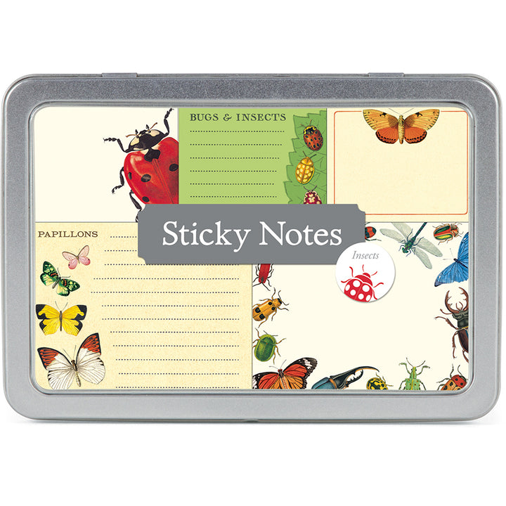 >Cavallini Sticky Notes - Bugs & Insects