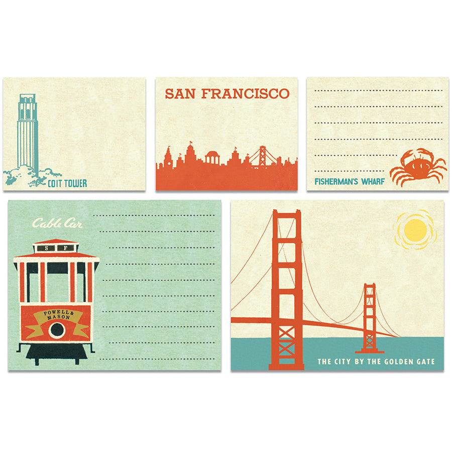 >Cavallini Sticky Notes - San Francisco