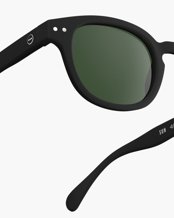 IZIPIZI PARIS Men/Women's Polarized Sunglasses in Rectangular #C - Black