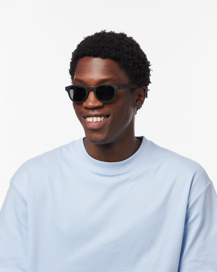 IZIPIZI PARIS Men/Women's Polarized Sunglasses in Rectangular #C - Black