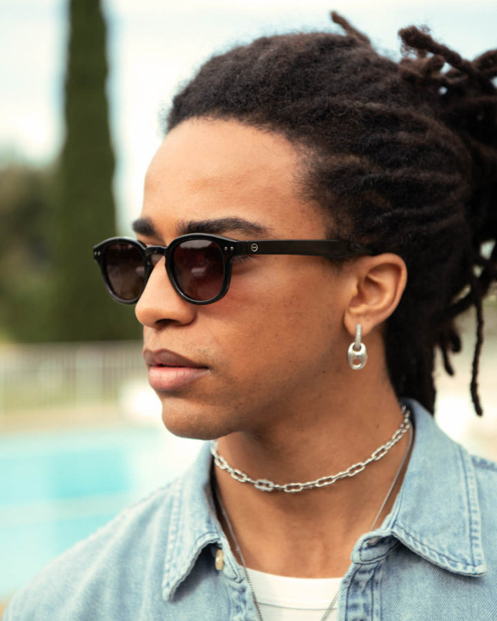 IZIPIZI PARIS Men/Women‘s Sunglasses in Square #C CROSSROAD - Black Road