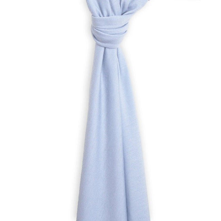 >Woolino Merino Wool Swaddle Blanket 39" x 35.5" - Blue