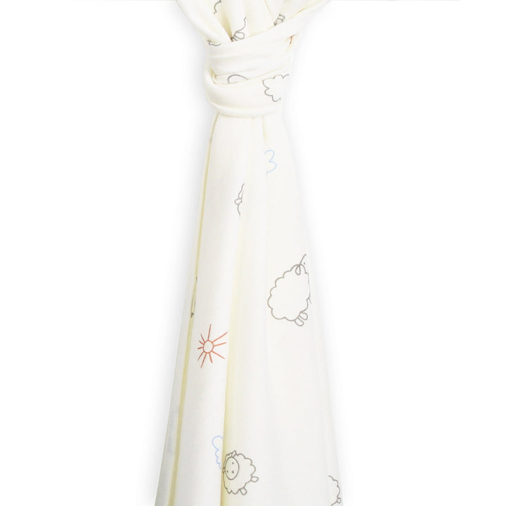 >Woolino Merino Wool Swaddle Blanket 39" x 35.5" - Sheep
