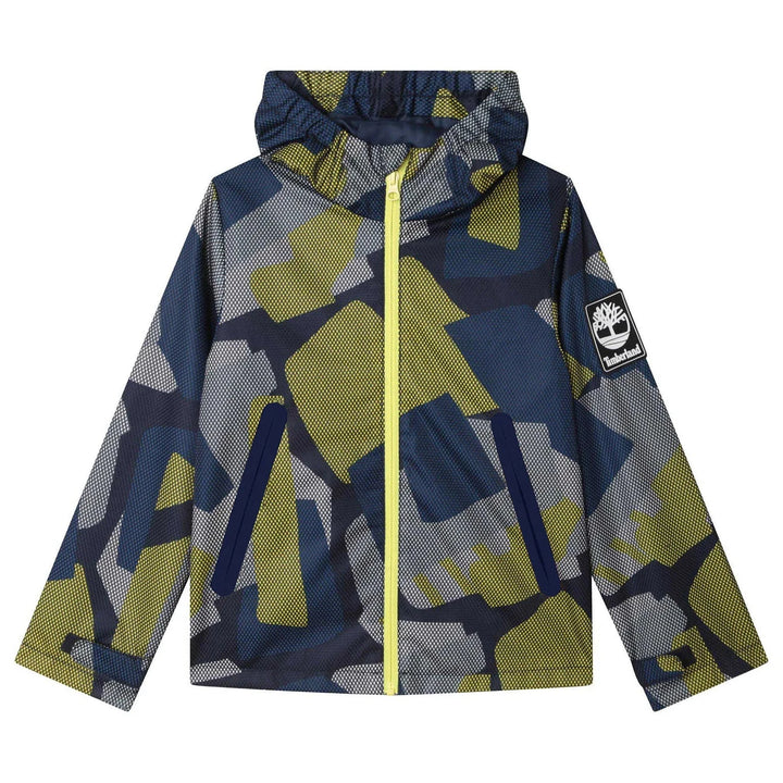 Timberland Boys Blue & Green Windbreaker Jacket - 8Y