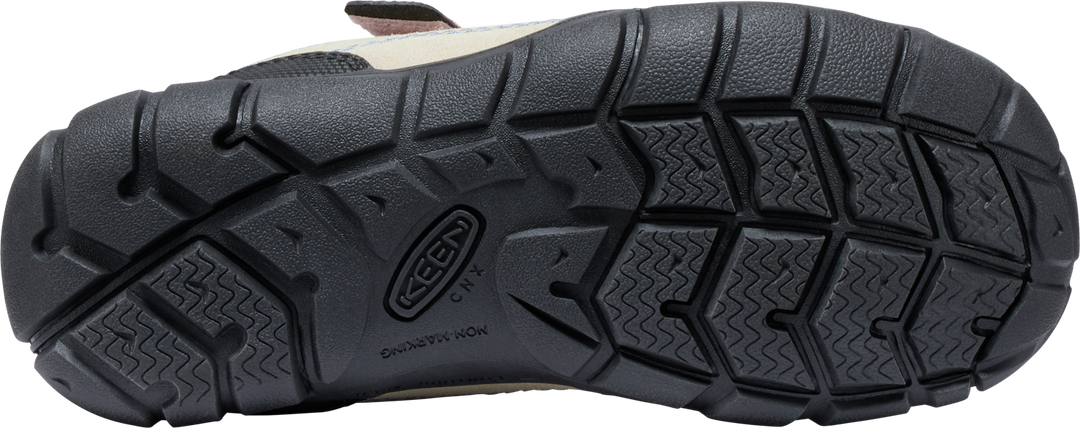 >KEEN Kids Jasper II Play-Anywhere Comfort Leather Sneaker - SAFARI/PASTEL LAVENDER