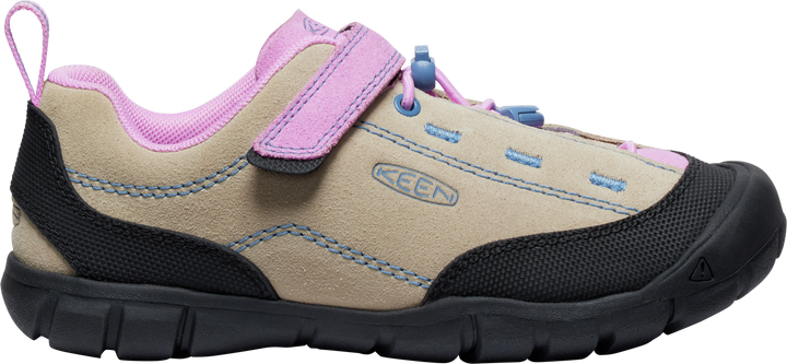 >KEEN Kids Jasper II Play-Anywhere Comfort Leather Sneaker - SAFARI/PASTEL LAVENDER