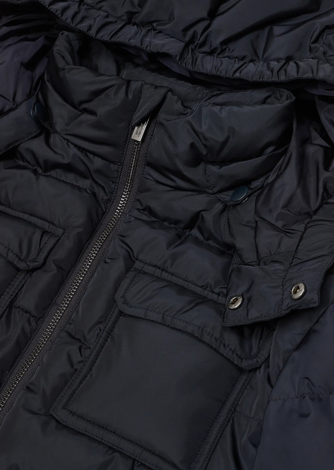 Emporio Armani Junior Caban Puffer Down Coat - Navy Blue