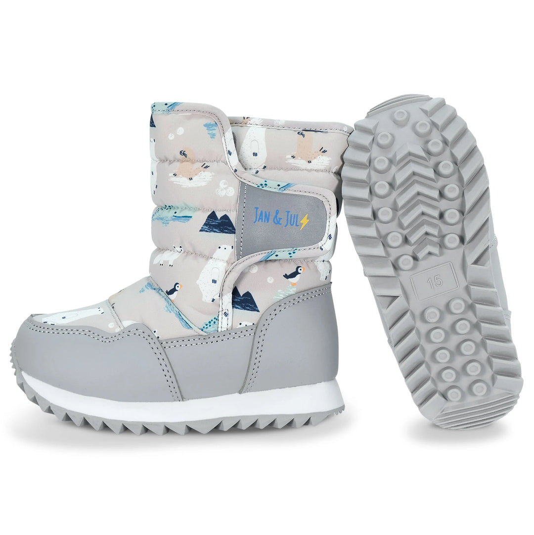 >Jan &amp; Jul Kids Toasty-Dry Tall Puffy Winter Boots - Polar Pals