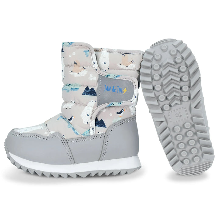 >Jan &amp; Jul Kids Toasty-Dry Tall Puffy Winter Boots - Polar Pals
