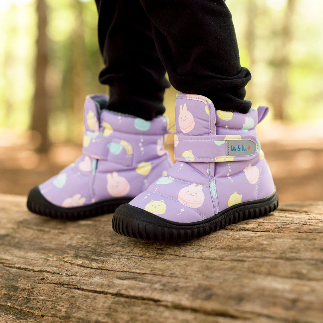 >Jan &amp; Jul Kids Toasty-Dry Insulated Ankle Boots - Macarons