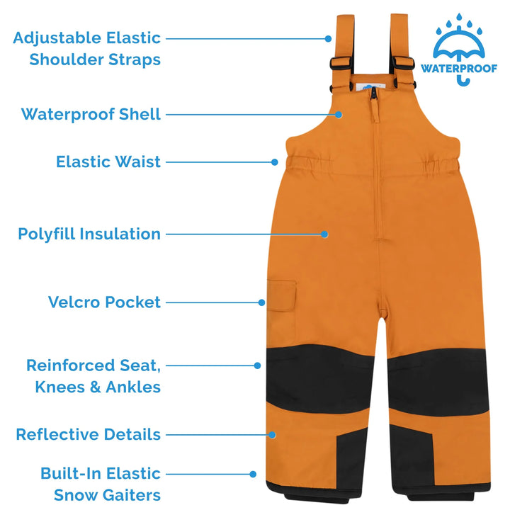 >Jan &amp; Jul Kids Snow Overalls - Dark Navy