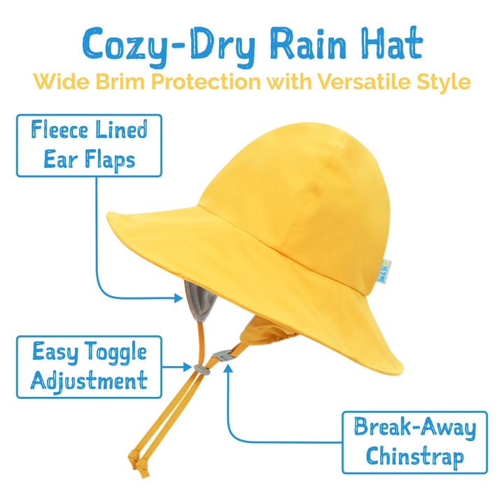 >Jan & Jul Kids Waterproof Rain Hats - Yellow