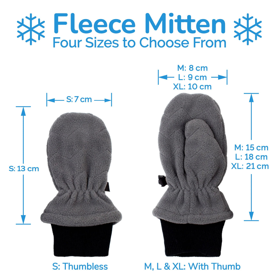 >Jan &amp; Jul Kids Fleece Mittens - Brown Plaid