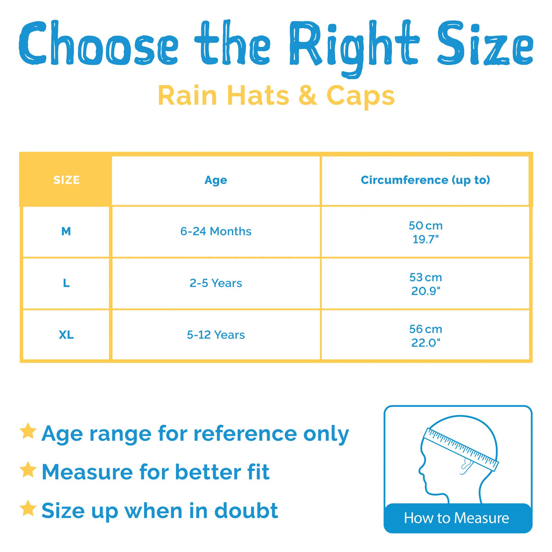 >Jan & Jul Kids Waterproof Rain Hats - Yellow