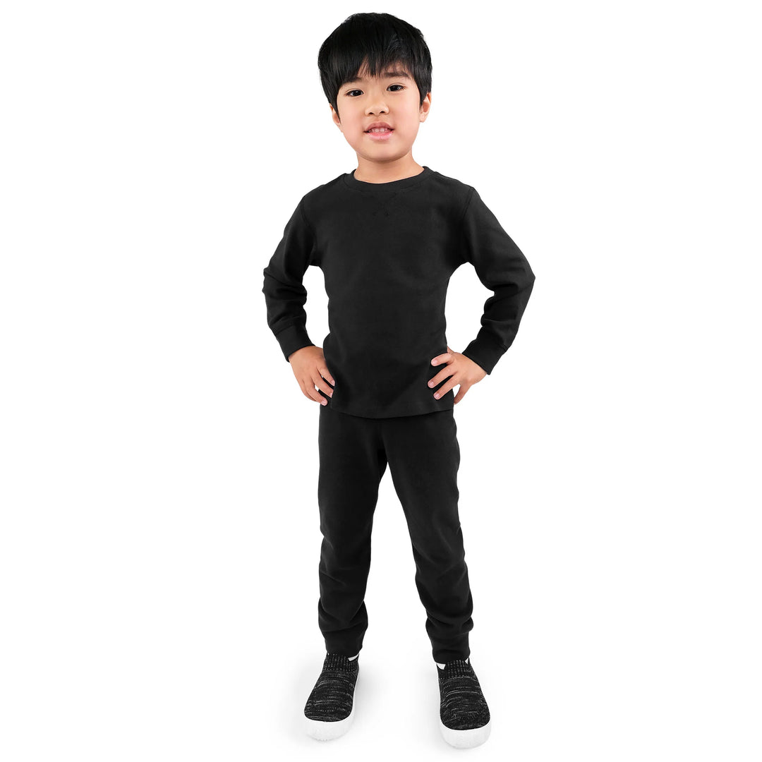 >Jan &amp; Jul Kids Base Layer Tops - Black