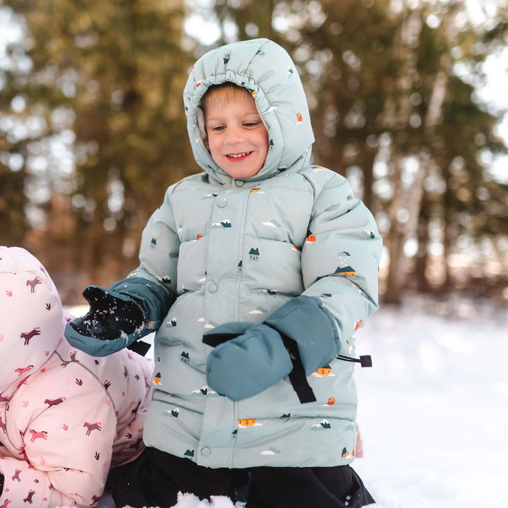 >Jan &amp; Jul Kids Toasty-Dry Waterproof Snow Mitten - Dark Spruce