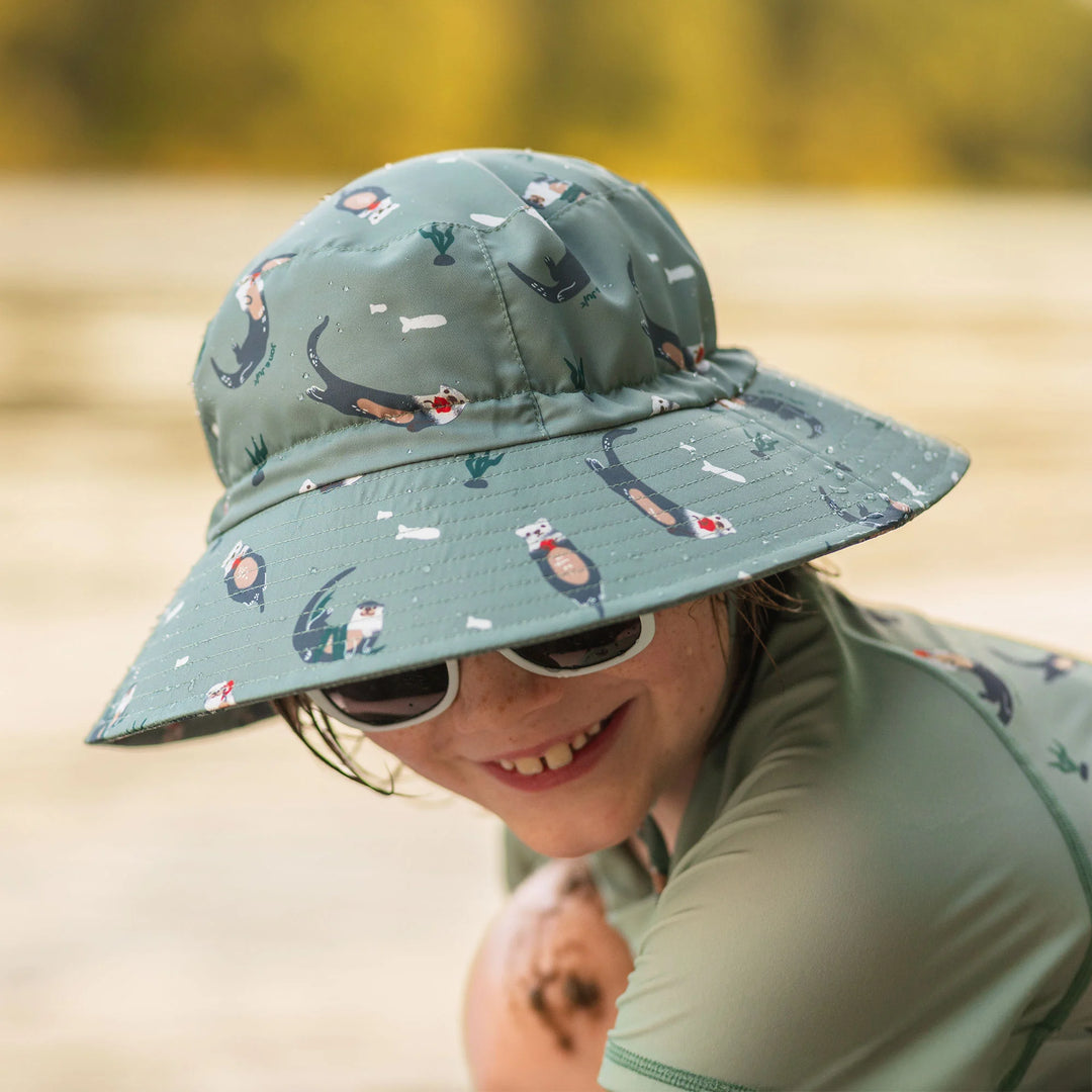 >Jan &amp; Jul Kids Water Repellent Bucket Hats - Otter