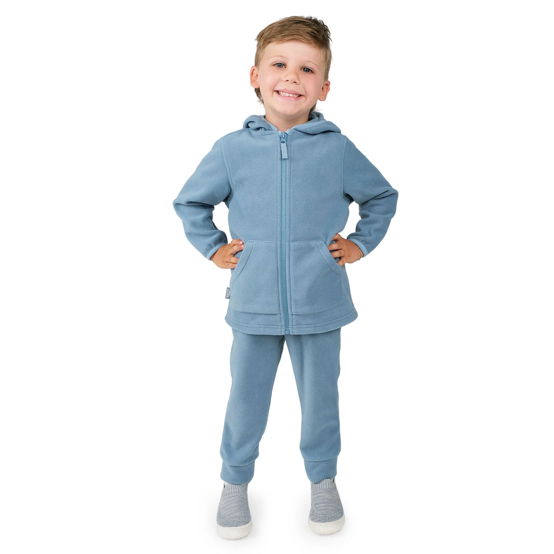 Jan & Jul Kids Fleece Jacket - Stormy Blue