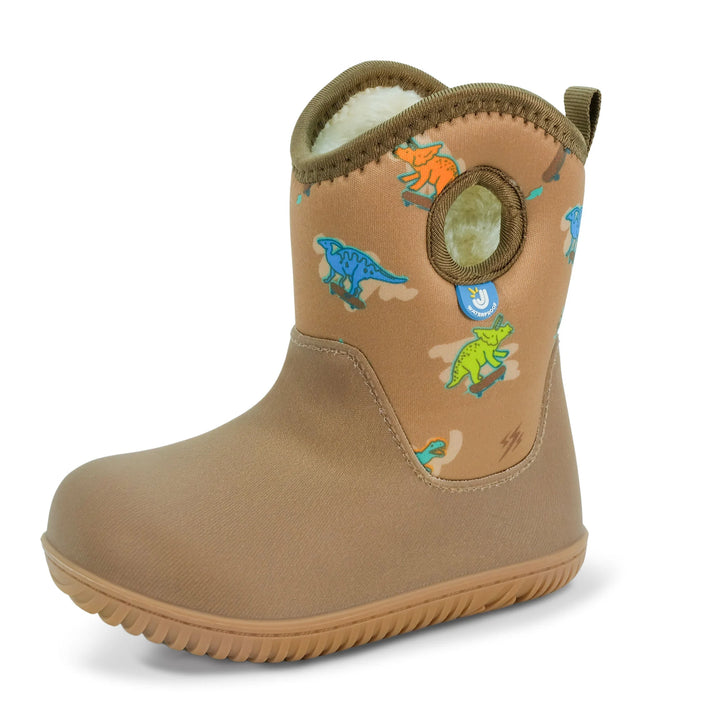 >Jan &amp; Jul Kids Toasty-Dry Lite Winter Waterproof Boots - Skater Dinos