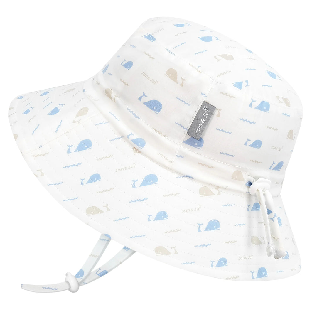 >Jan &amp; Jul Kids Cotton Bucket Hats | Whale Tales