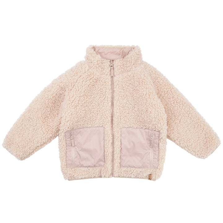 >Jan &amp; Jul Kids/Women Reversible Fleece Jacket - Oatmeal