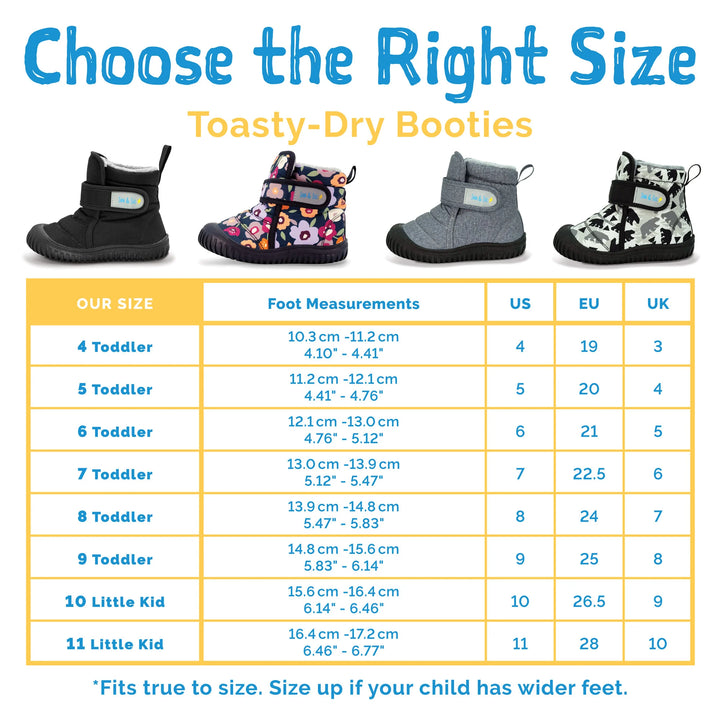 >Jan &amp; Jul Kids Toasty-Dry Insulated Ankle Boots - Prairie Flowers