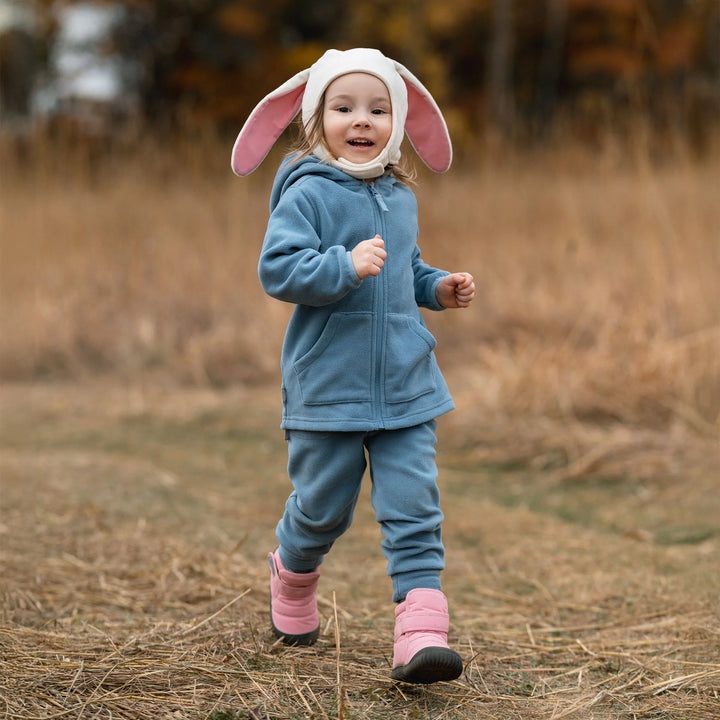 Jan & Jul Kids Fleece Jacket - Stormy Blue