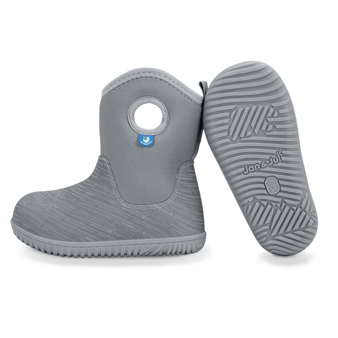 >Jan &amp; Jul Kids Toasty-Dry Lite Winter Waterproof Boots - Grey Birch