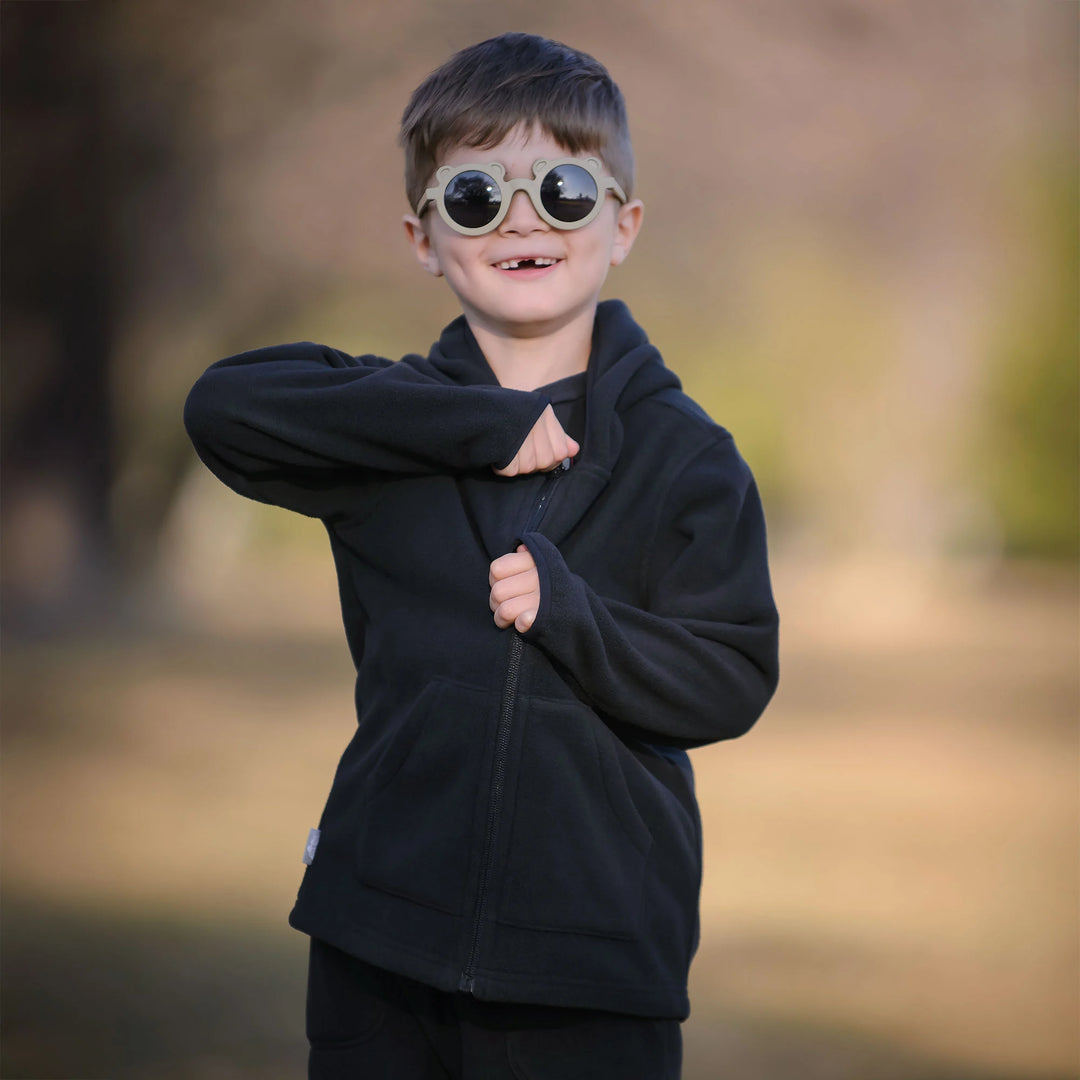 >Jan &amp; Jul Kids Fleece Jacket - Black