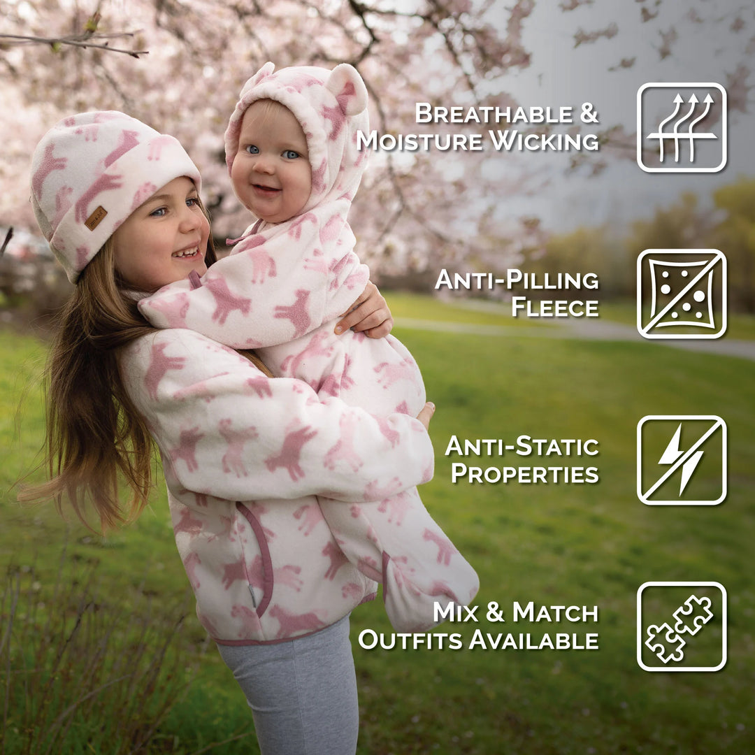 >Jan &amp; Jul Kids Cozy Fleece Jacket - Dino Parade