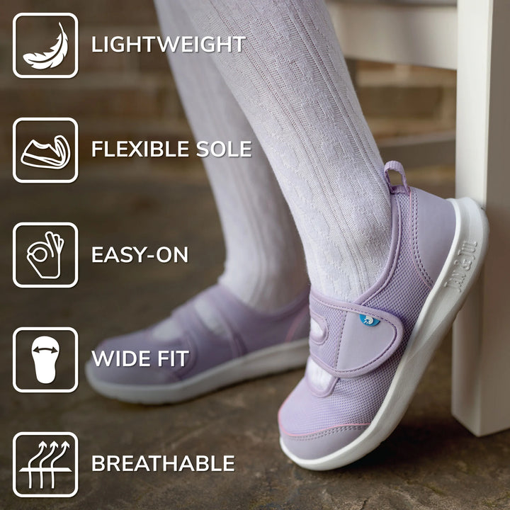 >Jan &amp; Jul Kids Lite Mary Jane Shoes - Dusty Purple