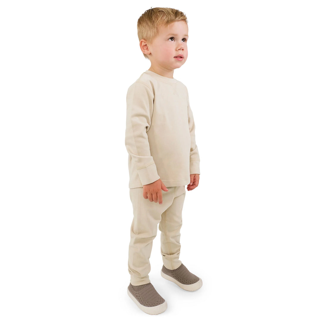 >Jan & Jul Kids Base Layer Tops - Oatmeal