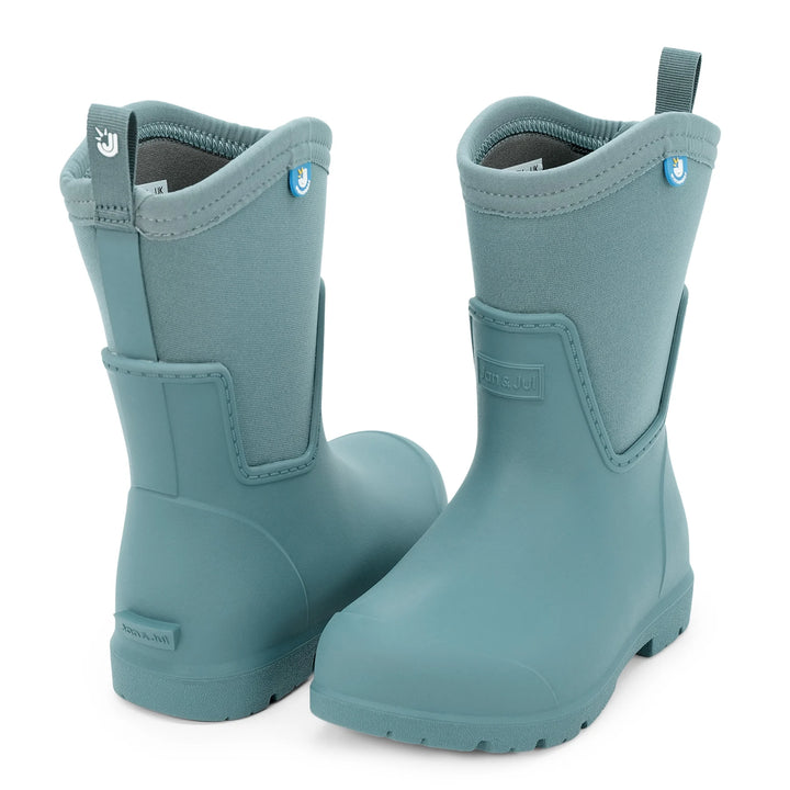 >Jan &amp; Jul Kids Harbour Tall Rain Boots - Dark Spruce