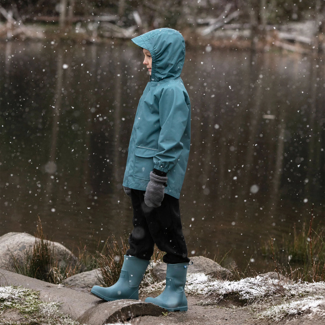 >Jan &amp; Jul Kids Harbour Tall Rain Boots - Dark Spruce