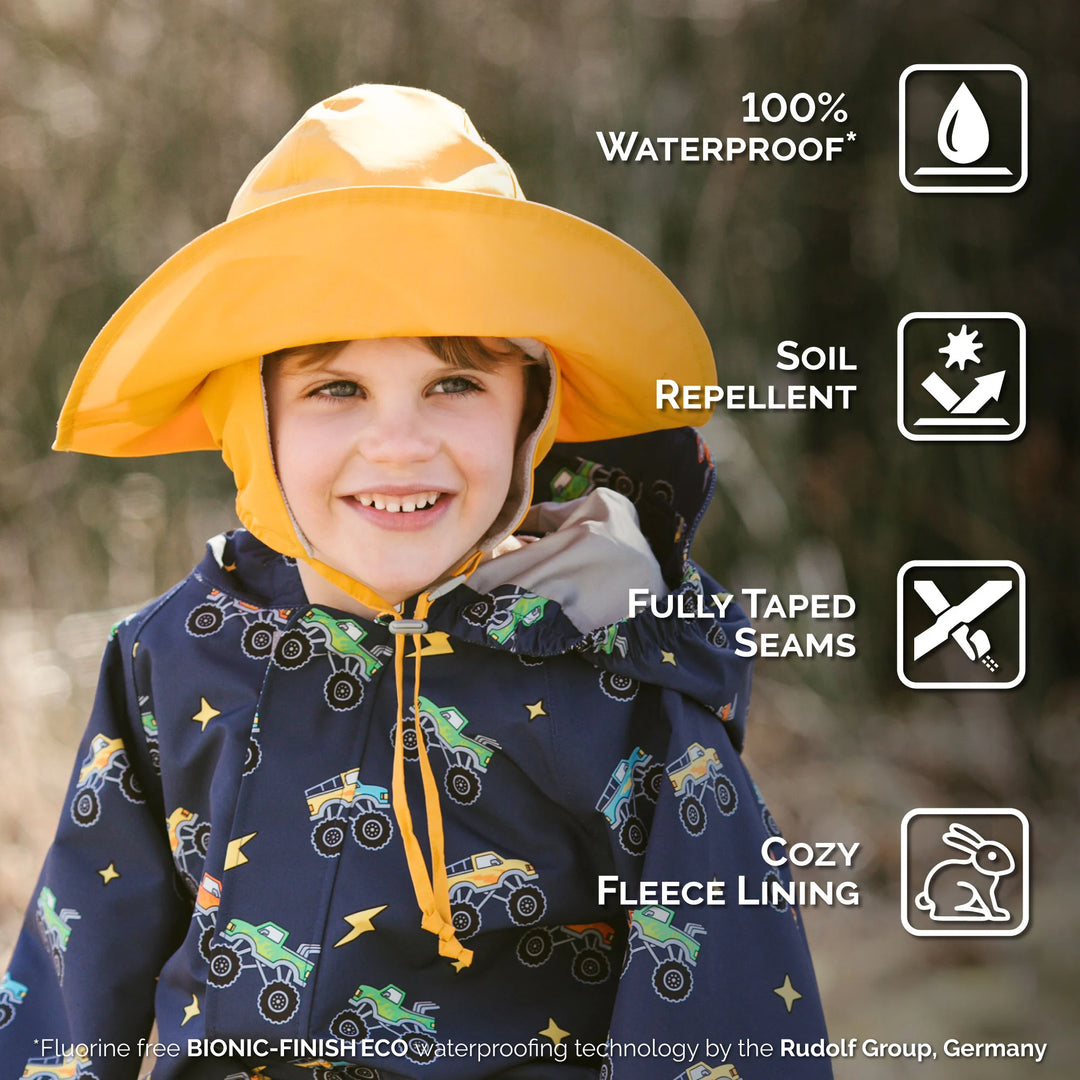 >Jan & Jul Kids Waterproof Rain Hats - Yellow