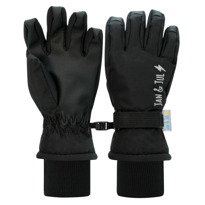 >Jan &amp; Jul Kids Waterproof Snow Gloves - Black