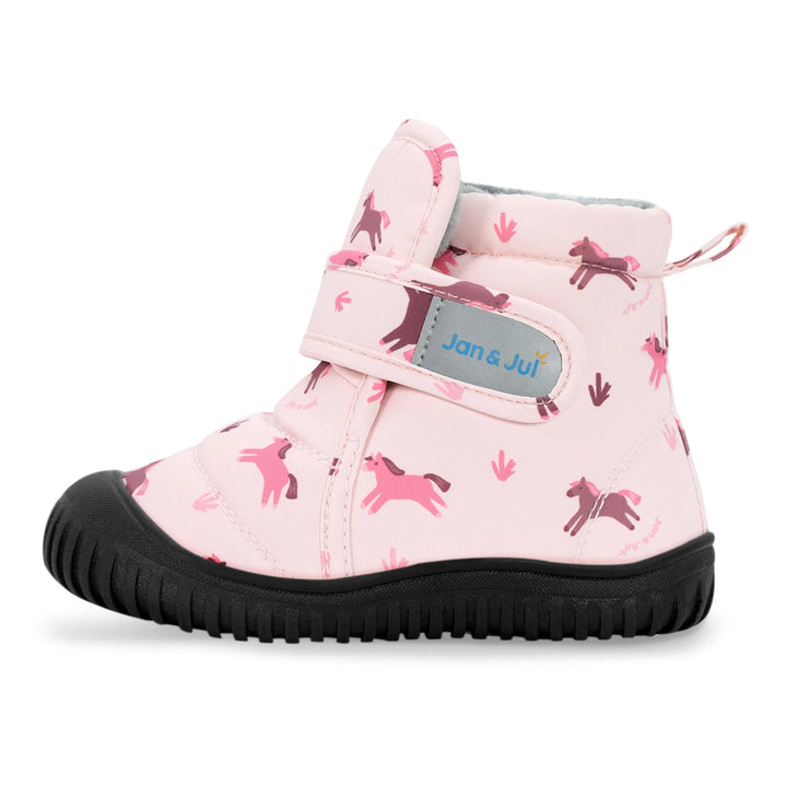 >Jan &amp; Jul Kids Toasty-Dry Insulated Ankle Boots - Pink Ponies