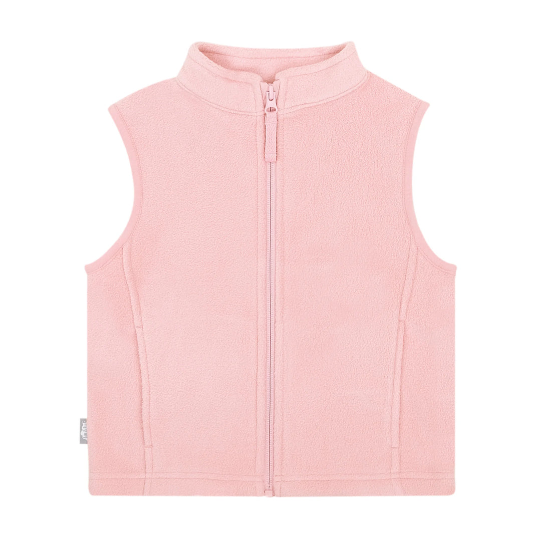 >Jan & Jul Kids Fleece Vest - Dusty Pink