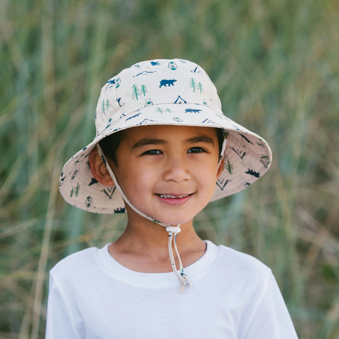 >Jan &amp; Jul Kids Cotton Bucket Hats - Bear Camp