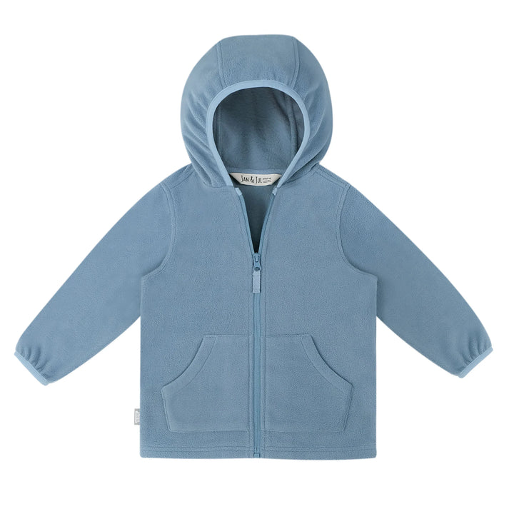 Jan & Jul Kids Fleece Jacket - Stormy Blue
