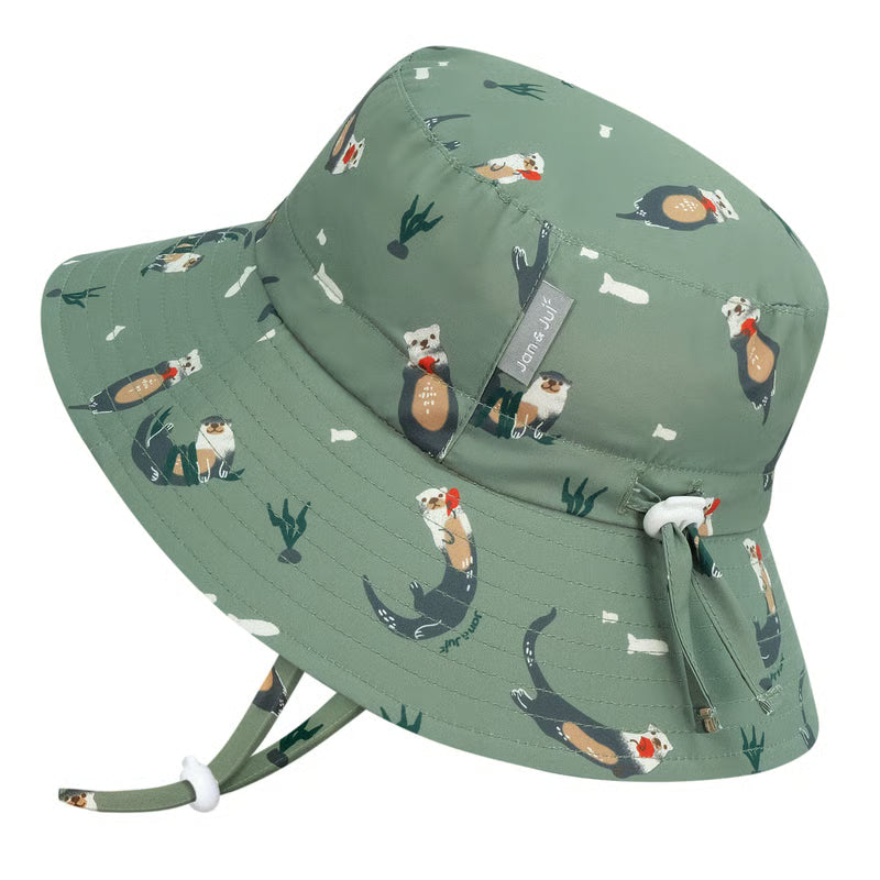 >Jan &amp; Jul Kids Water Repellent Bucket Hats - Otter