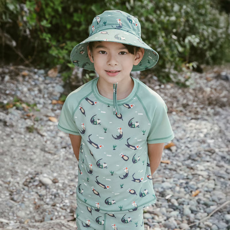 >Jan &amp; Jul Kids Water Repellent Bucket Hats - Otter