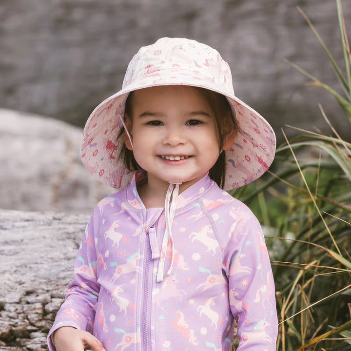 >Jan &amp; Jul Kids Water Repellent Bucket Hats - Unicorn