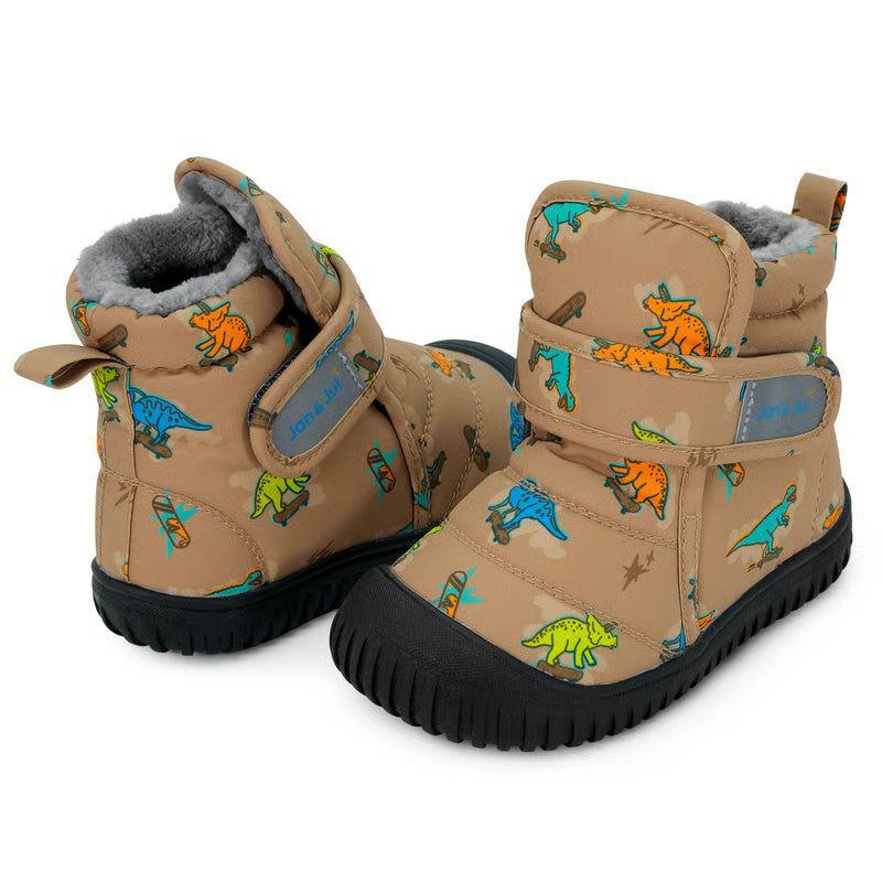 >Jan &amp; Jul Kids Toasty-Dry Insulated Ankle Boots - Skater Dinos
