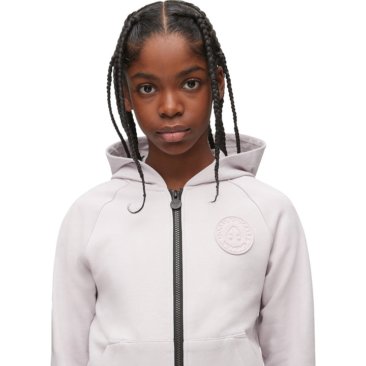 Moose Knuckles Kids Kennedy Zip Hoodie with Integrated Hood - Listy Purple