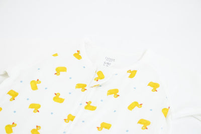 Nest 0.6 TOG Raglan Bamboo Short Sleeve Sleep Suit - Eric Carle Little Rubber Ducks
