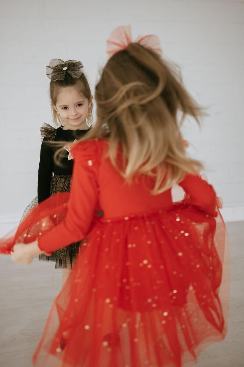 tutu red dress Petite Hailey Girl's FRILL LAYERED TUTU DRESS