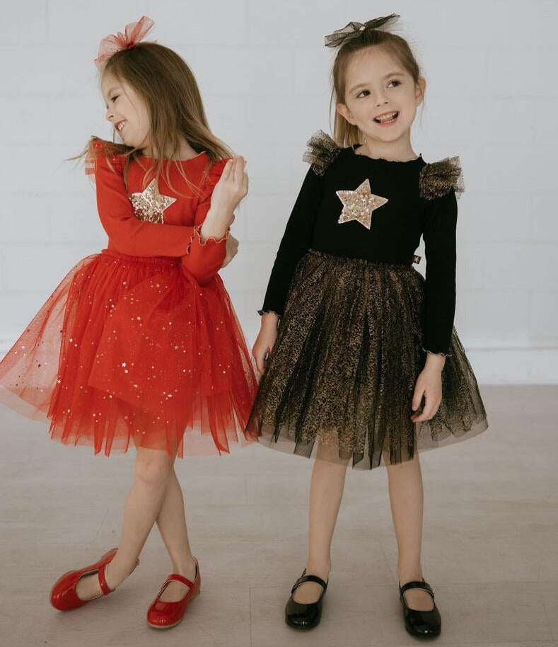 red tutu dress Petite Hailey Girl's FRILL LAYERED TUTU DRESS
